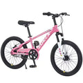 NAYSAYE Mountain Bike 20 Inch MTB with Adjustable Saddle and Double Disc Brakes for Outdoor Adventures, Pink, 54.33*22.44*32.48