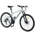 NAYSAYE Bicycle Mountain Bike 27.5 Inch Wheels 21 Speed Front Suspension for Men Women Boys and Girls, Green, 68.8*26.37*39.37