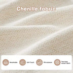 Cloud Touch Chenille Loveseat  Tufted Back, Ergonomic High-Density Foam, Solid Wood Base, Apartment-Size 2-Seater