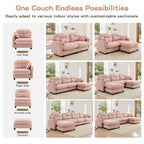 Cloud Touch Chenille Loveseat  Tufted Back, Ergonomic High-Density Foam, Solid Wood Base, Apartment-Size 2-Seater