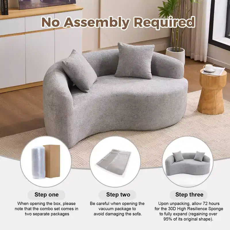 Causeuse chenille Whisen 66.9