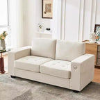 71 Oversized Cloud Couch, 93 Pounds Mid Century Chenille Sofa, No Assembly Required & Deep Seat