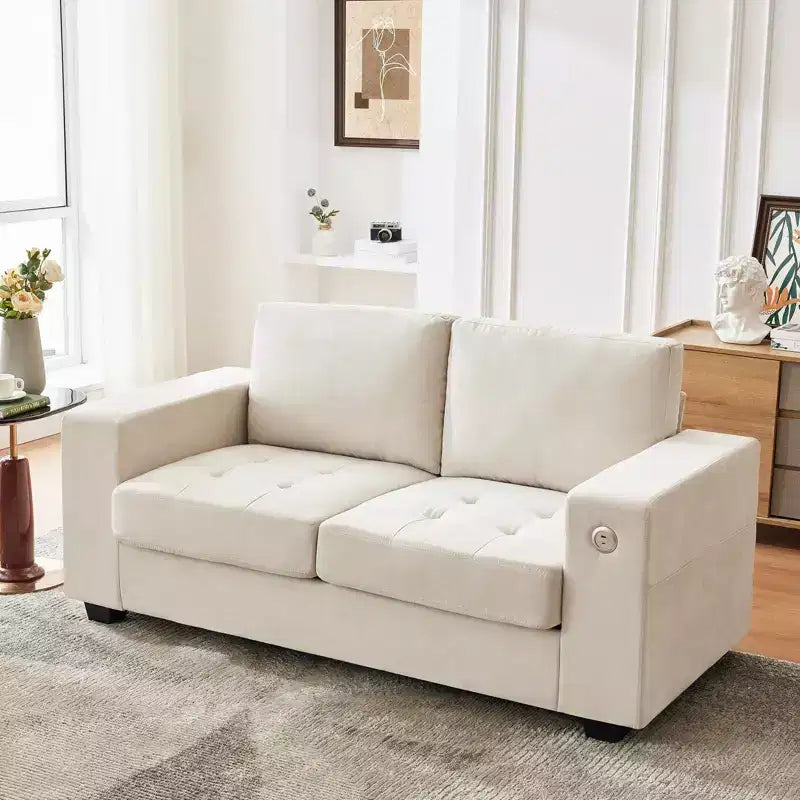 71 Oversized Cloud Couch, 93 Pounds Mid Century Chenille Sofa, No Assembly Required & Deep Seat