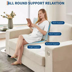 71 Oversized Cloud Couch, 93 Pounds Mid Century Chenille Sofa, No Assembly Required & Deep Seat