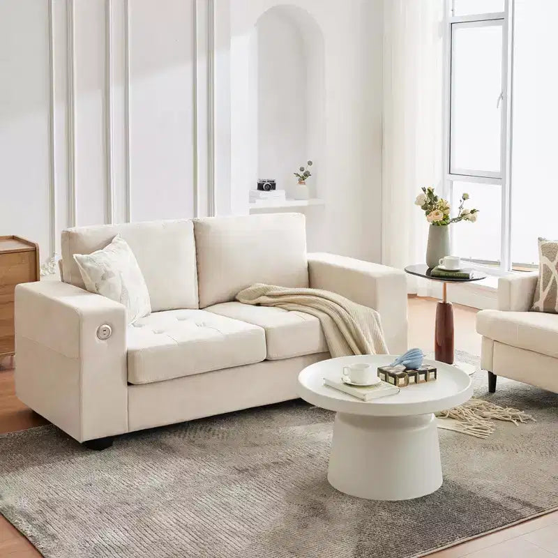 71 Oversized Cloud Couch, 93 Pounds Mid Century Chenille Sofa, No Assembly Required & Deep Seat