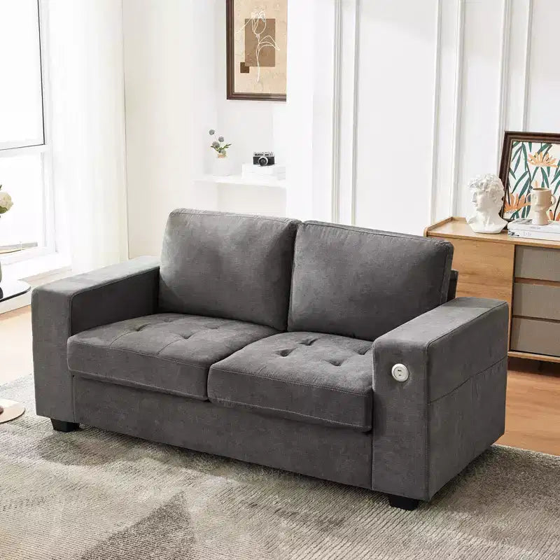 71 Oversized Cloud Couch, 93 Pounds Mid Century Chenille Sofa, No Assembly Required & Deep Seat