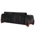 Christopher Knight Home Miles Modern Chenille 89 3-Seater Sofa with Rubberwood Legs
