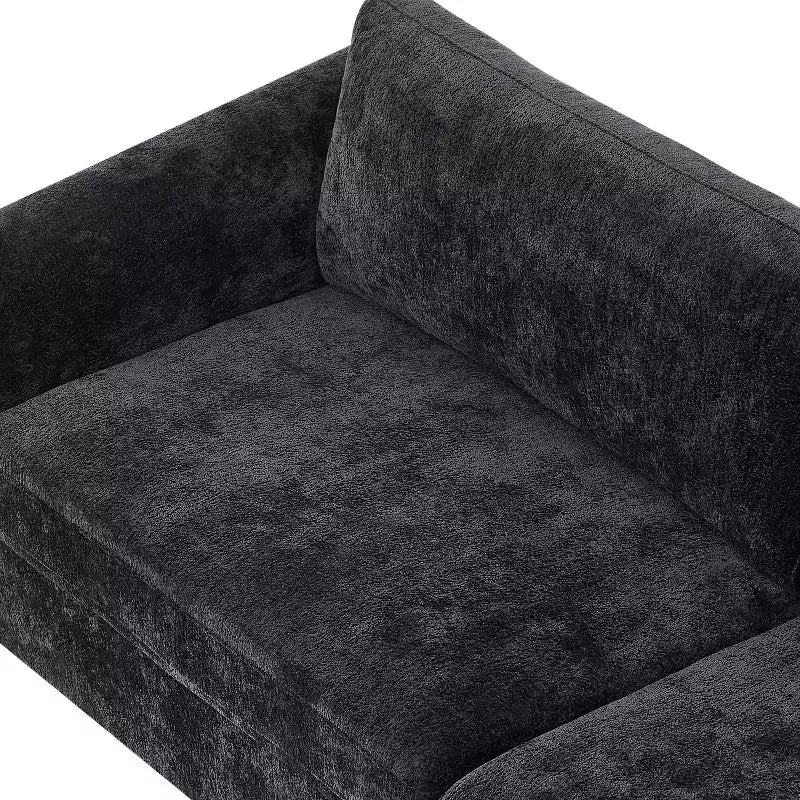 Christopher Knight Home Miles Modern Chenille 89 3-Seater Sofa with Rubberwood Legs