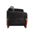 Christopher Knight Home Miles Modern Chenille 89 3-Seater Sofa with Rubberwood Legs