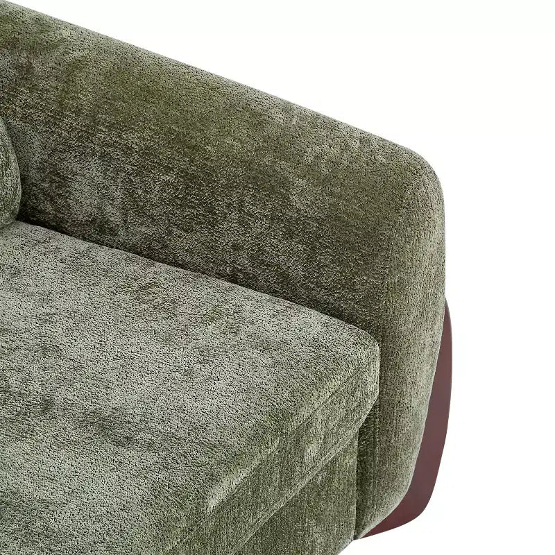 Christopher Knight Home Miles Modern Chenille 89 3-Seater Sofa with Rubberwood Legs