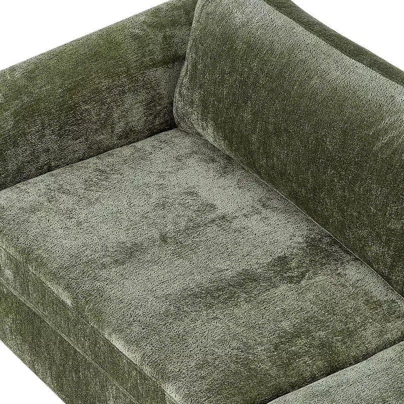 Christopher Knight Home Miles Modern Chenille 89 3-Seater Sofa with Rubberwood Legs