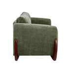 Christopher Knight Home Miles Modern Chenille 89 3-Seater Sofa with Rubberwood Legs