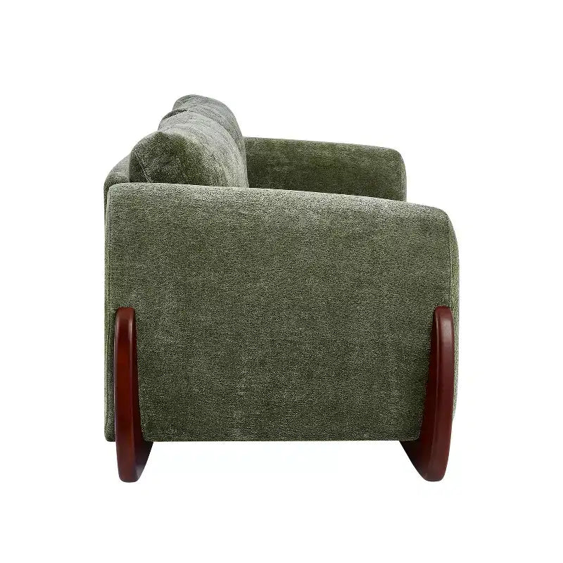 Christopher Knight Home Miles Modern Chenille 89 3-Seater Sofa with Rubberwood Legs