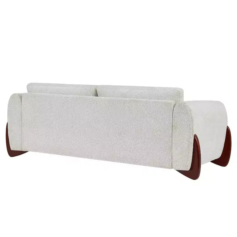Christopher Knight Home Miles Modern Chenille 89 3-Seater Sofa with Rubberwood Legs