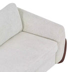 Christopher Knight Home Miles Modern Chenille 89 3-Seater Sofa with Rubberwood Legs