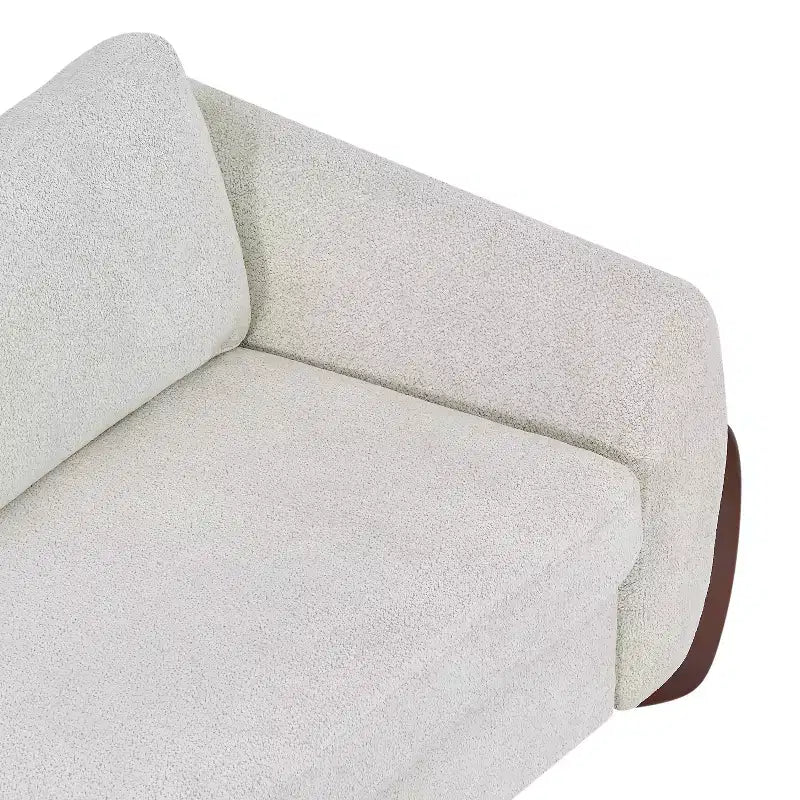 Christopher Knight Home Miles Modern Chenille 89 3-Seater Sofa with Rubberwood Legs