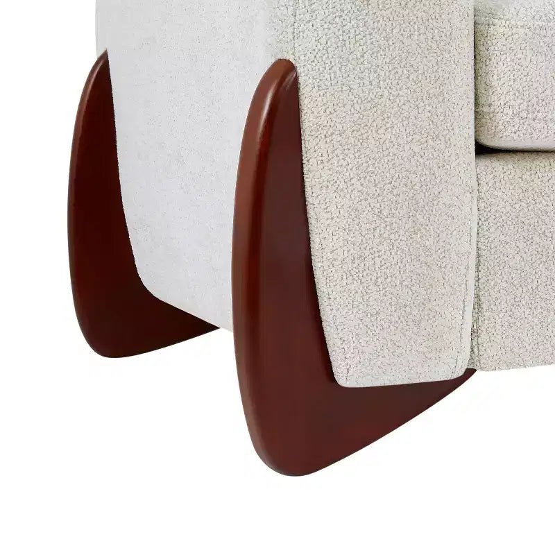 Christopher Knight Home Miles Modern Chenille 89 3-Seater Sofa with Rubberwood Legs