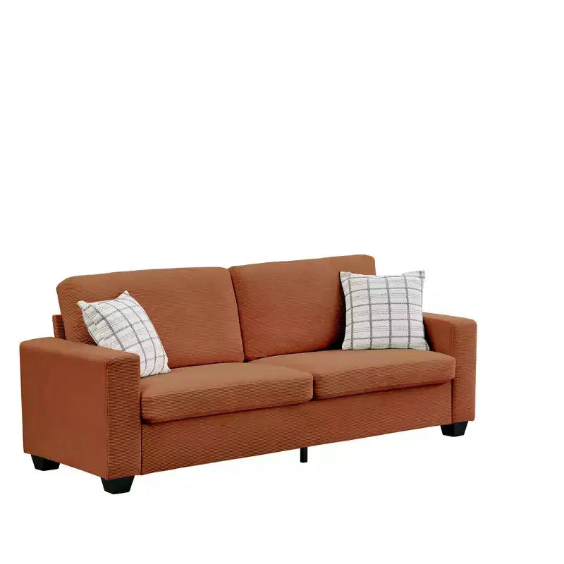83 Inch Modern 3 Seater Sofa Couch with Deep Upholstered Seats, Comfortable Cloud Couch for Living Room, Bedroom, Office