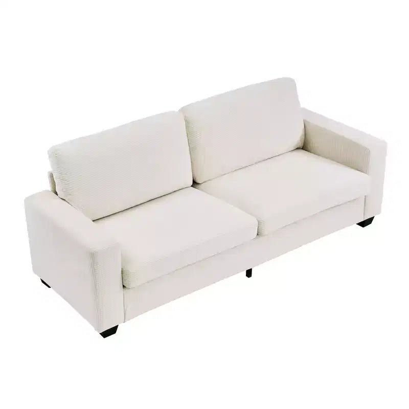 83 Inch Modern 3 Seater Sofa Couch with Deep Upholstered Seats, Comfortable Cloud Couch for Living Room, Bedroom, Office