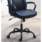 Okak Gaming Chair with Armrest, Criss Cross Chair with Wheels, Upholstered Computer Chair for Study, Office, Gaming Room