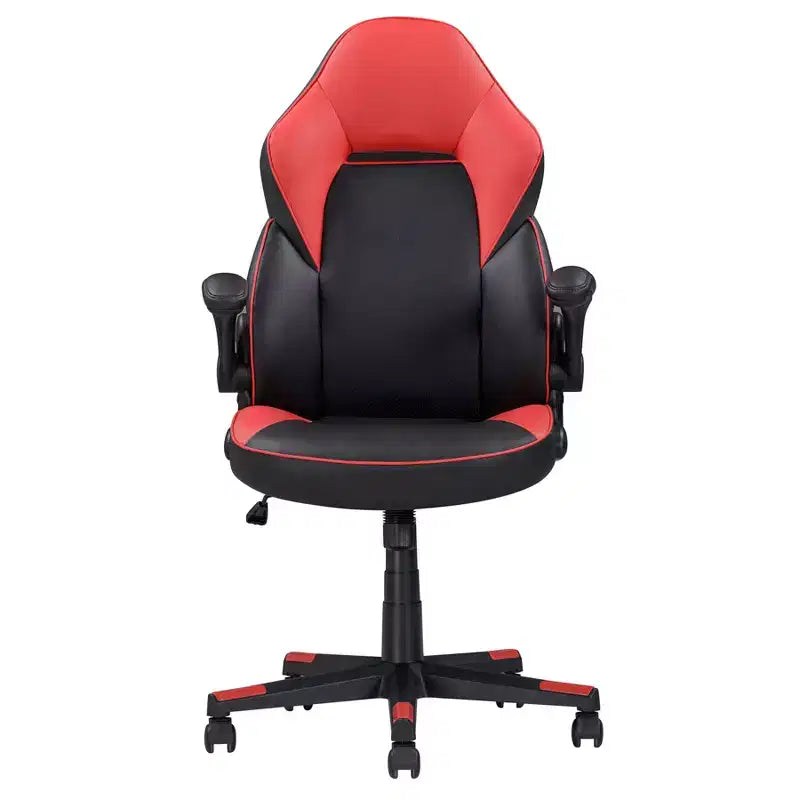 Chaise de jeu ergonomique Okak avec accoudoirs réglables, chaise de bureau avec pivotement à 360 degrés et contrôle de l'inclinaison, chaise croisée pour salle de jeux, bureau, noir