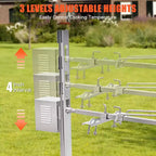 Kit de rôtissoire électrique AMERLIFE, capacité de 60 kg, rôtissoire barbecue réglable en hauteur en acier inoxydable pour agneau, dinde, camping en plein air