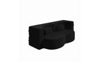 EHMKNP Modern Floor Sofa with 2 Pillows,Convertible Teddy Fabric Foam-Filled Sleeper Sofa Bed,for Living Room