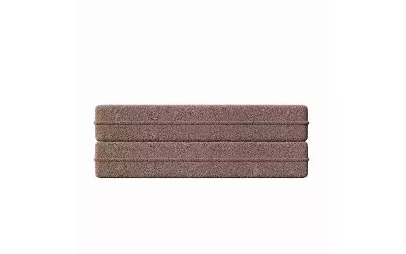 EHMKNP Modern Floor Sofa with 2 Pillows,Convertible Teddy Fabric Foam-Filled Sleeper Sofa Bed,for Living Room