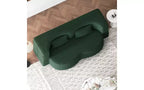 EHMKNP Modern Floor Sofa with 2 Pillows,Convertible Teddy Fabric Foam-Filled Sleeper Sofa Bed,for Living Room