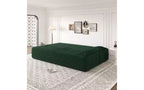 EHMKNP Modern Floor Sofa with 2 Pillows,Convertible Teddy Fabric Foam-Filled Sleeper Sofa Bed,for Living Room