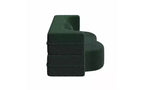 EHMKNP Modern Floor Sofa with 2 Pillows,Convertible Teddy Fabric Foam-Filled Sleeper Sofa Bed,for Living Room