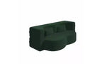 EHMKNP Modern Floor Sofa with 2 Pillows,Convertible Teddy Fabric Foam-Filled Sleeper Sofa Bed,for Living Room