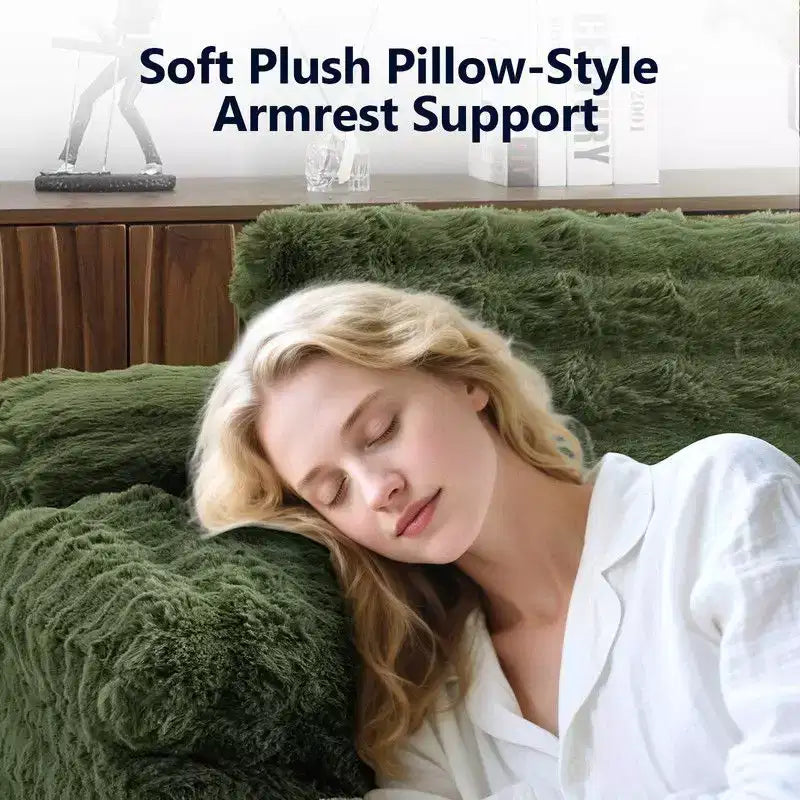 Karl Home |Upholstered Velvet Boneless Couch Sleeper Sofa Bed
