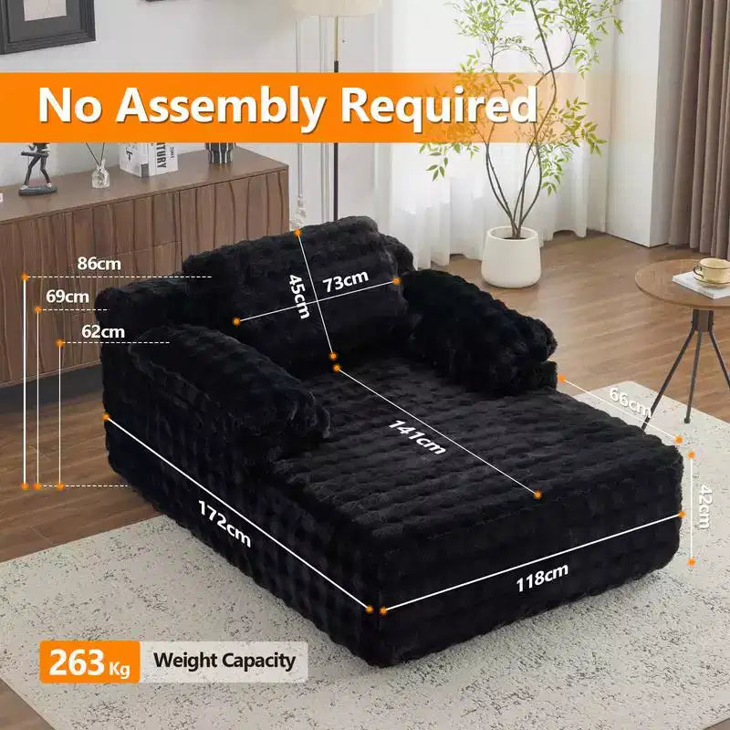 Karl Home |Upholstered Velvet Boneless Couch Sleeper Sofa Bed