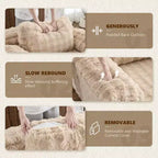 Karl Home |Upholstered Velvet Boneless Couch Sleeper Sofa Bed