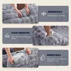 Karl Home |Upholstered Velvet Boneless Couch Sleeper Sofa Bed