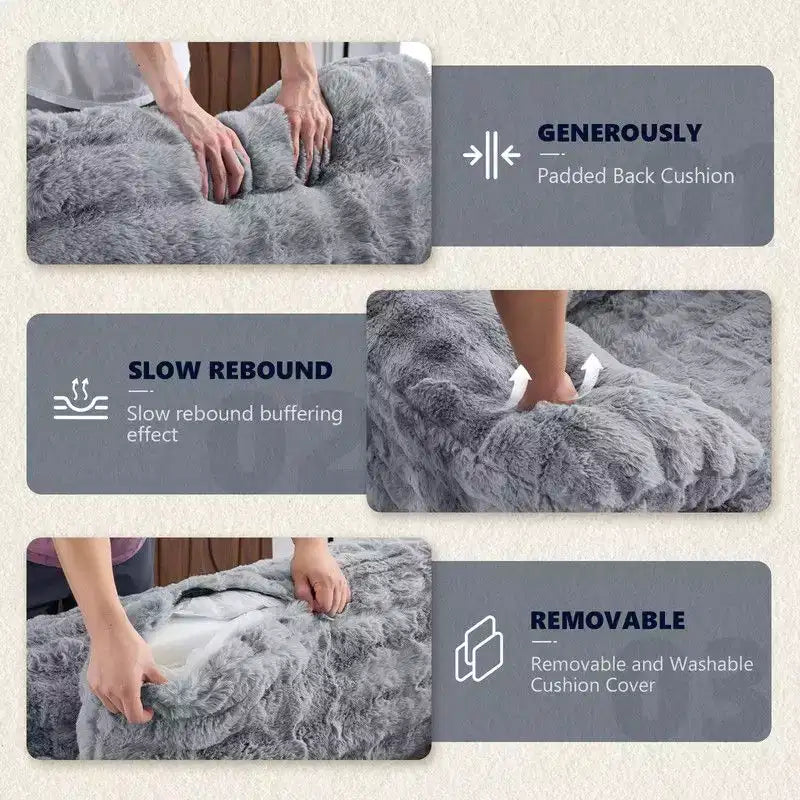 Karl Home |Upholstered Velvet Boneless Couch Sleeper Sofa Bed