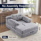 Karl Home |Upholstered Velvet Boneless Couch Sleeper Sofa Bed