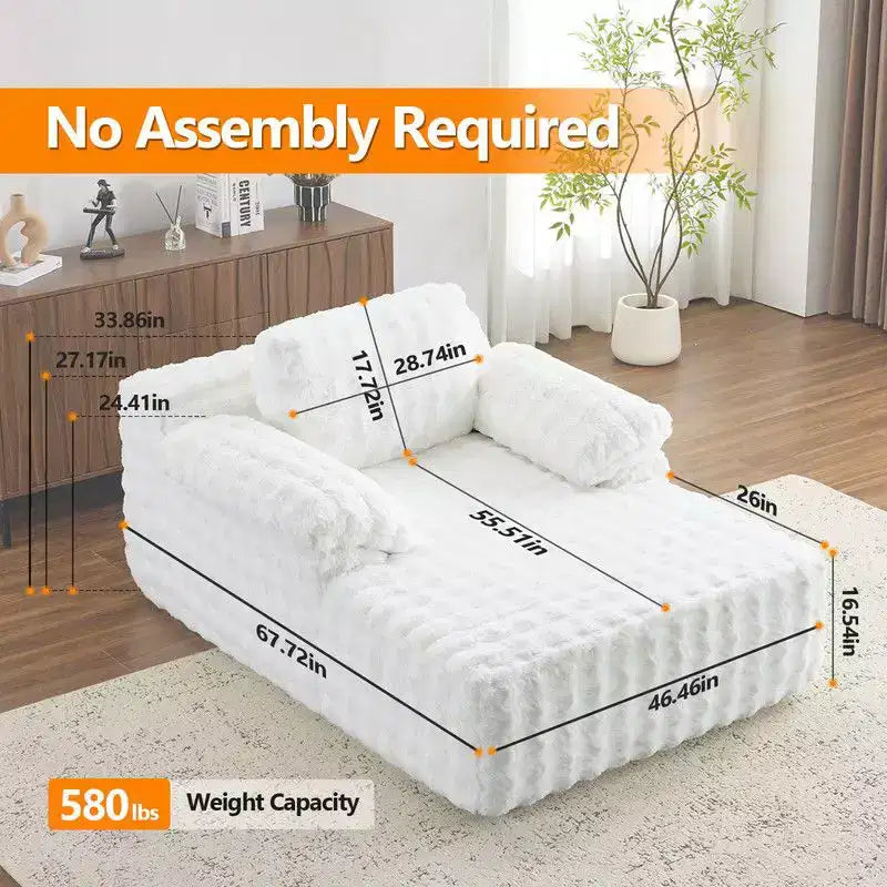 Karl Home |Upholstered Velvet Boneless Couch Sleeper Sofa Bed