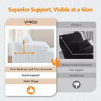 Karl Home |Upholstered Velvet Boneless Couch Sleeper Sofa Bed