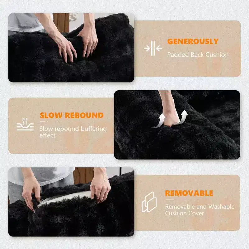 Karl Home |Upholstered Velvet Boneless Couch Sleeper Sofa Bed