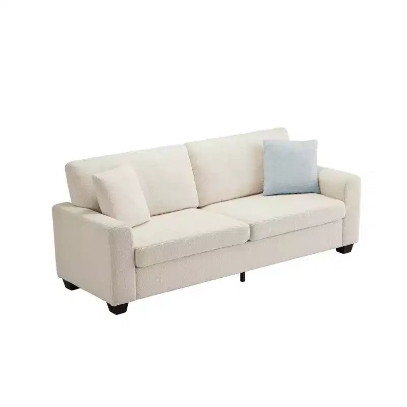 83 Modern 3 Seater Sofa, Deep Seat Sofa with Wide Armrests,Oversized Loveseat with Removable Washable Cover, Plush Cloud Couch for Bedroom,Apartment