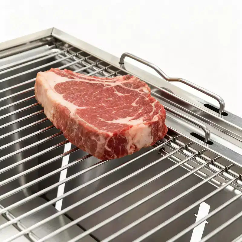 Foldable Portable Charcoal BBQ Grill, Compact Outdoor Barbecue Set for Picnic, Camping, Patio, Backyard, and Travel Cooking
