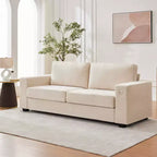 90 Modern Sofa 2-Seater Couches, Chenille Sofas with Extra Large Seat Width & Depth,USB/Type-C Charging Port & Side Pocket, Medium Firm Sofa Cushion