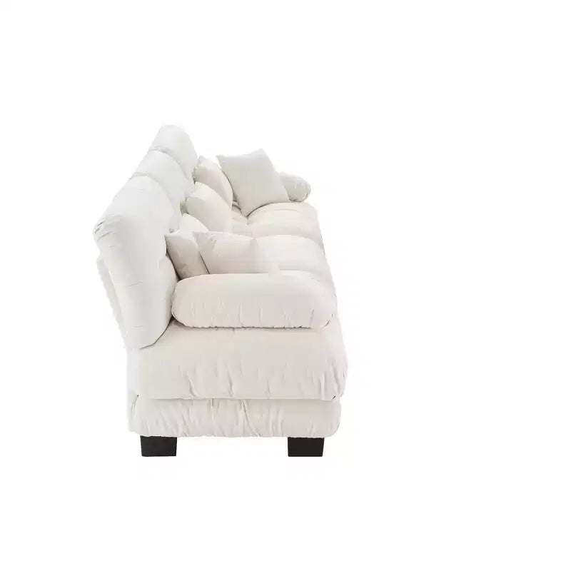 Homy Casa Oversized Cloud Sofa with Plush Cushions and Deep Seating Comfort, for Living Room or Family Lounge