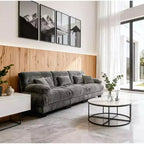 Homy Casa Oversized Cloud Sofa with Plush Cushions and Deep Seating Comfort, for Living Room or Family Lounge