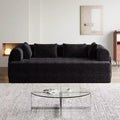 78.7-Inch Green Chenille Folding Mattress Sofa with Cylindrical Pillow Floor Sofa Lounge Couch for Living Room Bedroom Lounge Studio