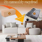 Canapé nuage incurvé 4 places extra profond et large en chenille kaki de 284 cm avec 4 coussins, canapé modulable pour salon