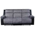 HomeStock U5914 Grey/Black Reclining Sofa