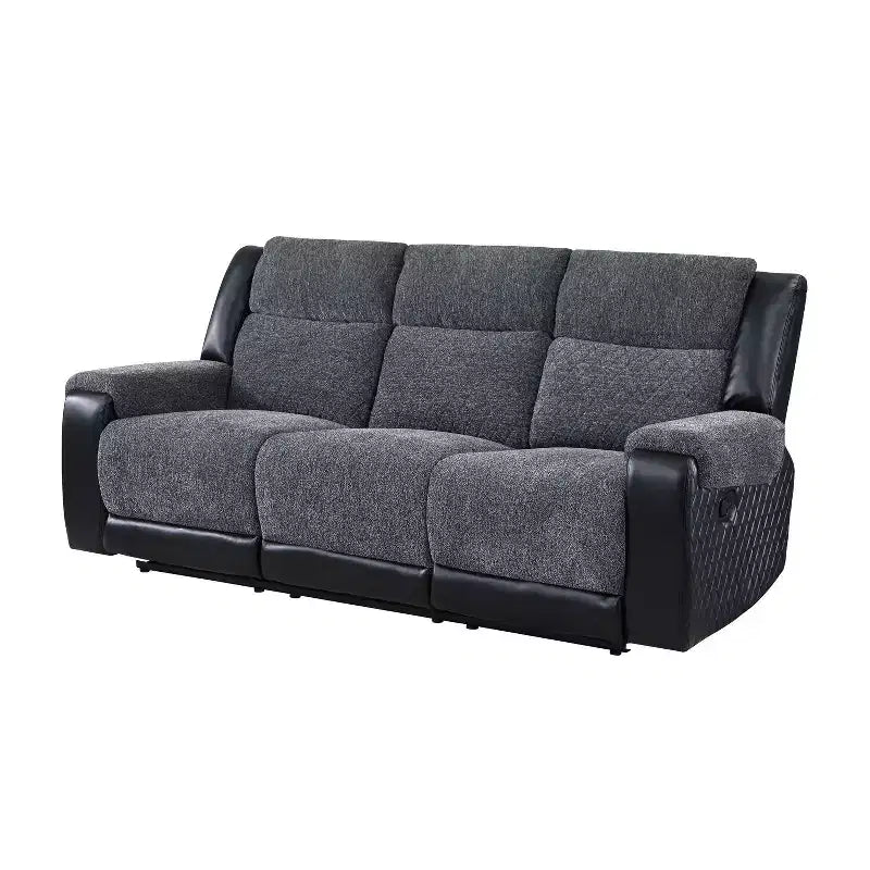 HomeStock U5914 Canapé inclinable gris/noir